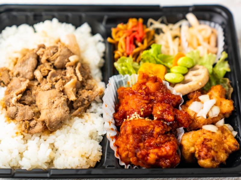 DT油淋鶏・ヤンニョムチキン・豚カルビ弁当