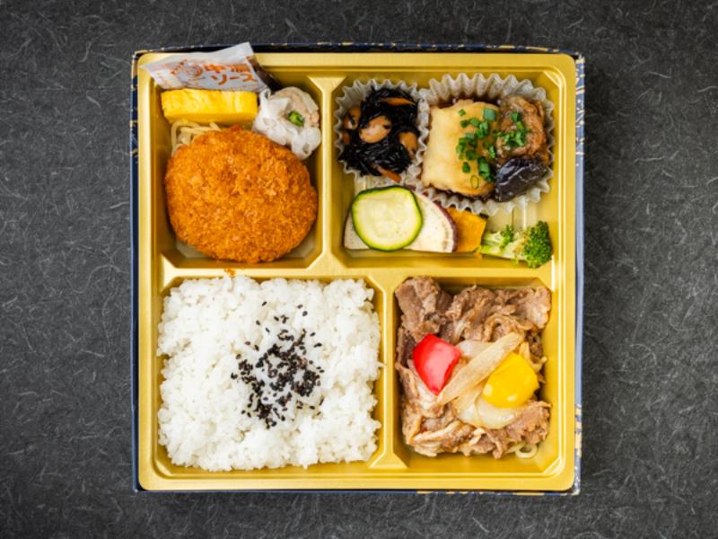 Ｗメイン弁当 牛焼肉＆カニクリームコロッケ