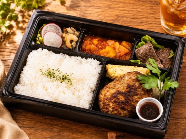 彩りフレンチ御膳　特製トリュフソースハンバーグ＆黒毛和牛カルビ