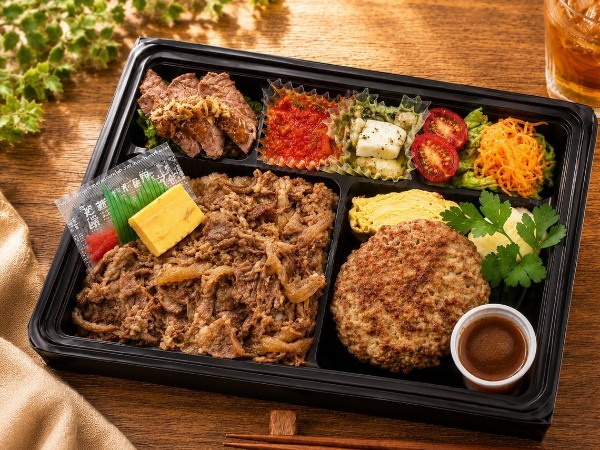 黒毛和牛焼肉＆彩りフレンチ御膳　特製デミグラスソースハンバーグ