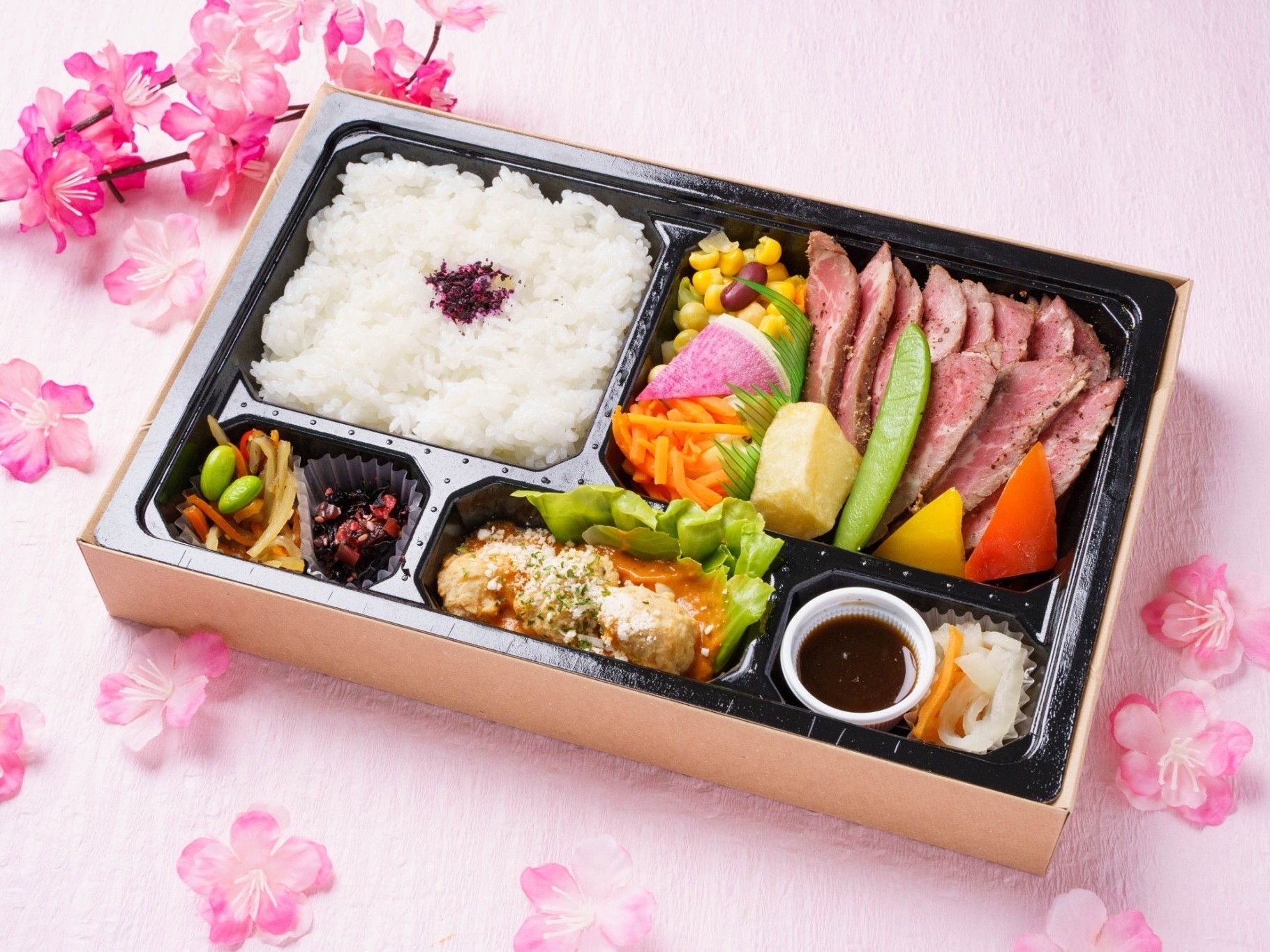 【春限定！】極選ステーキ＆春キャベツと自家製肉団子のトマトクリーム煮御膳《160ｇ》