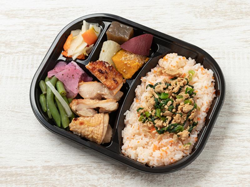 彩り弁当　鶏肉のこうじ味噌焼き