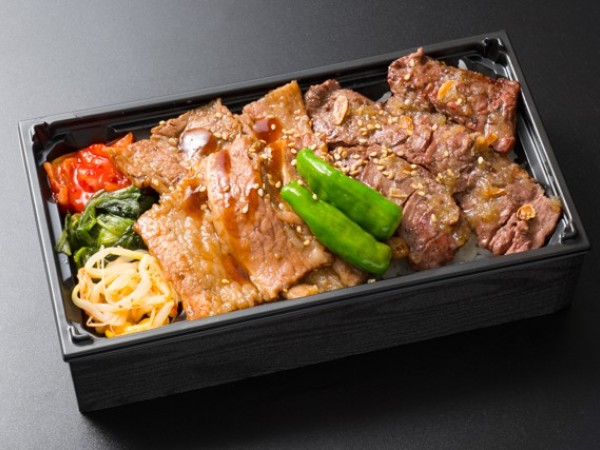 炭火焼牛ハラミ＆牛カルビ重