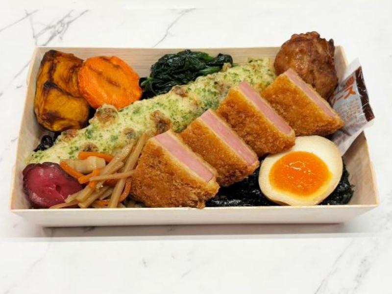 海苔弁もんじぇの昭和のハムカツ 1,350円｜【お弁当デリ】お弁当の