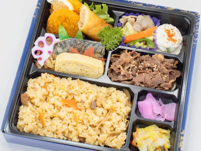 和牛焼肉と焼き魚弁当（NO．125）