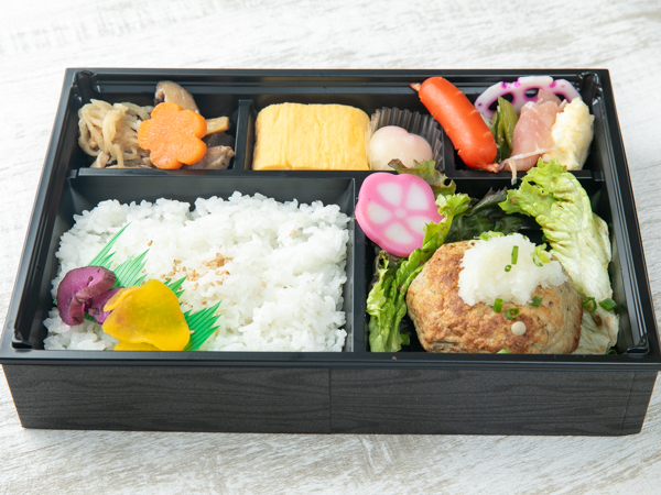 桃太郎弁当～ＭＯＭＯＴＡＲＯＬＵＮＣＨＢＯＸ～ふんわり口どけ。手作り、手ごね和風ハンバーグ