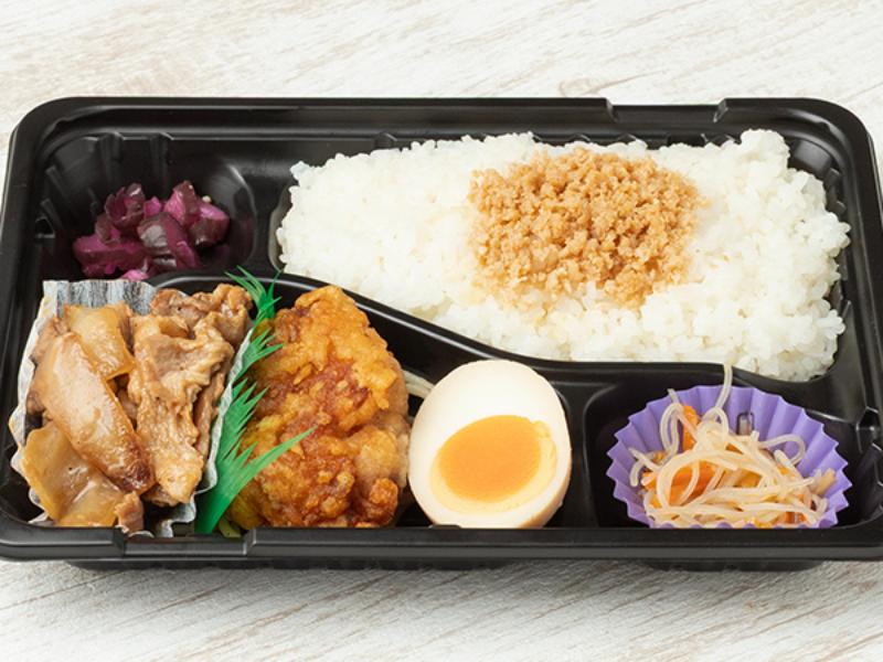 豚の生姜焼き×とりから弁当