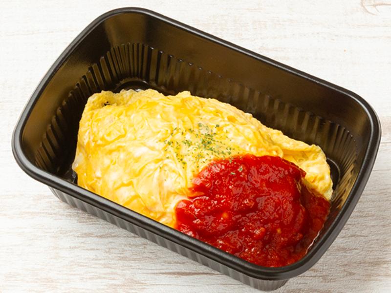 【カラアゲジャイアン】オムライス トマトソース