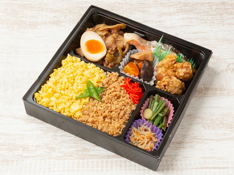 【幕の内】豚の生姜焼き×鮭の塩焼き弁当