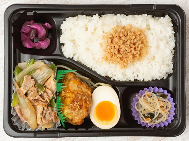 豚のネギ塩焼き×とりから弁当