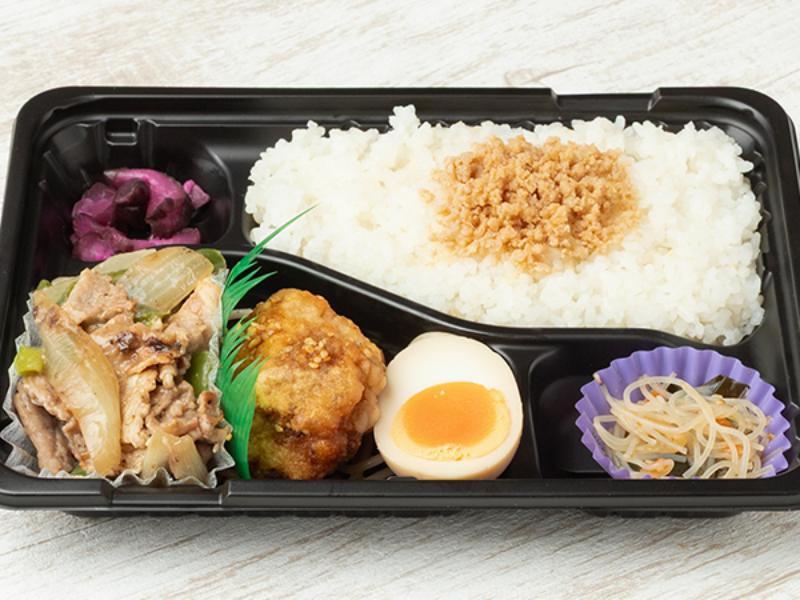 豚のネギ塩焼き×とりから弁当