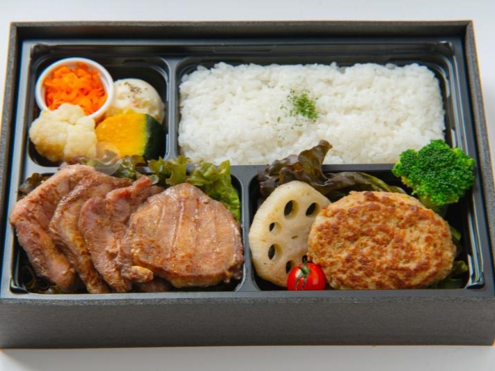 【特上】牛たん・和牛入りハンバーグ弁当