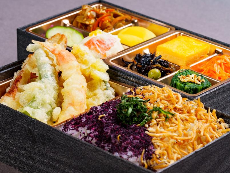 梅、じゃこ弁当