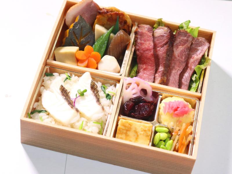 厳選オーガニックビーフステーキと自慢の鯛めし御膳