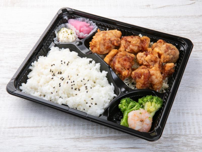 【コスパ抜群】唐揚げ＆海老とブロッコリー炒め