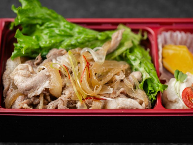 富士湧水ポークの生姜焼き重