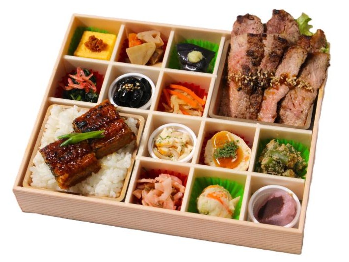 鰻重とステーキ錦御膳