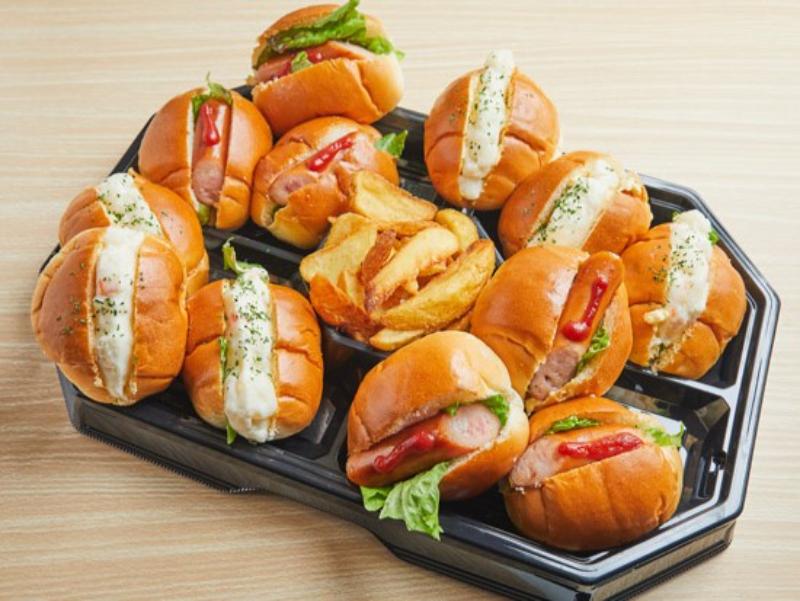 【Lサイズ】ロ��ールサンドオードブル（ホットドッグ6個・ポテトサラダ6個）