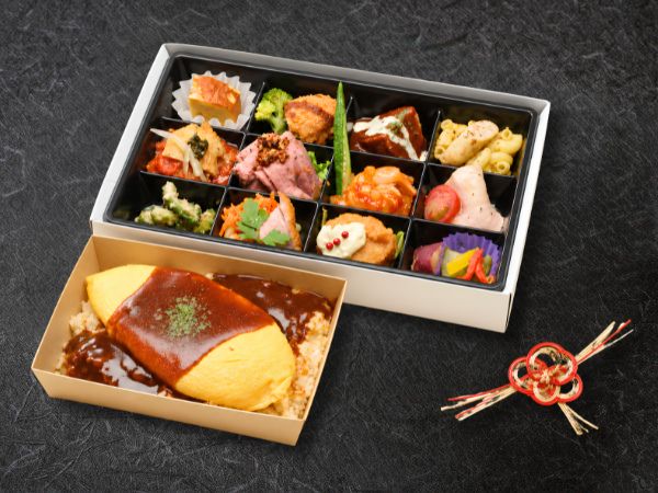 花きゃべつ特製オムライス二段重膳