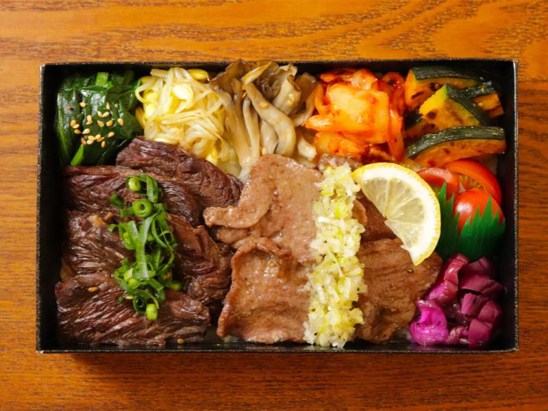 【ダブル盛り】牛ハラミ＆塩ダレ牛タン飯