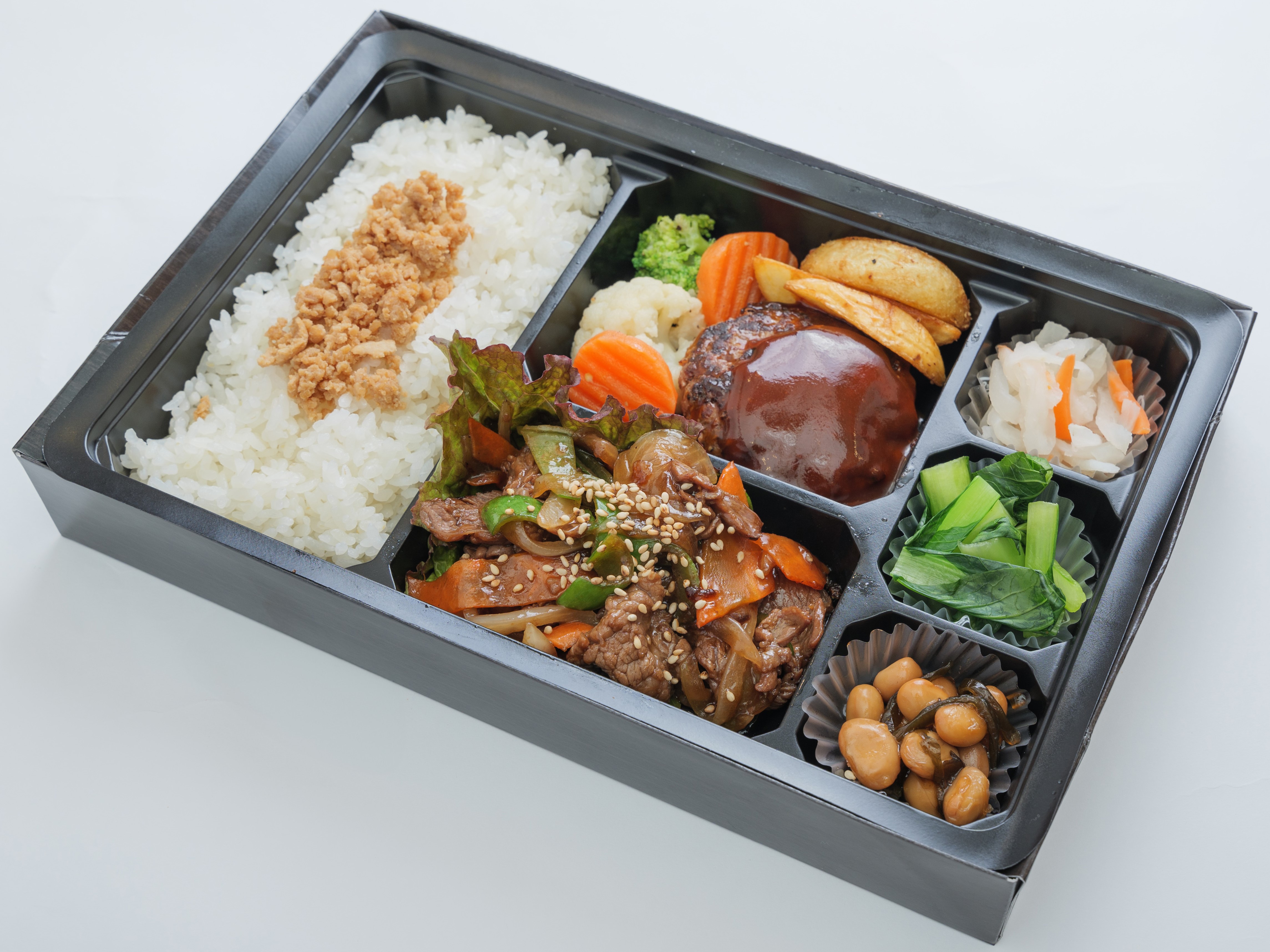 韓国風プルコギ&牛タンハンバーグ弁当