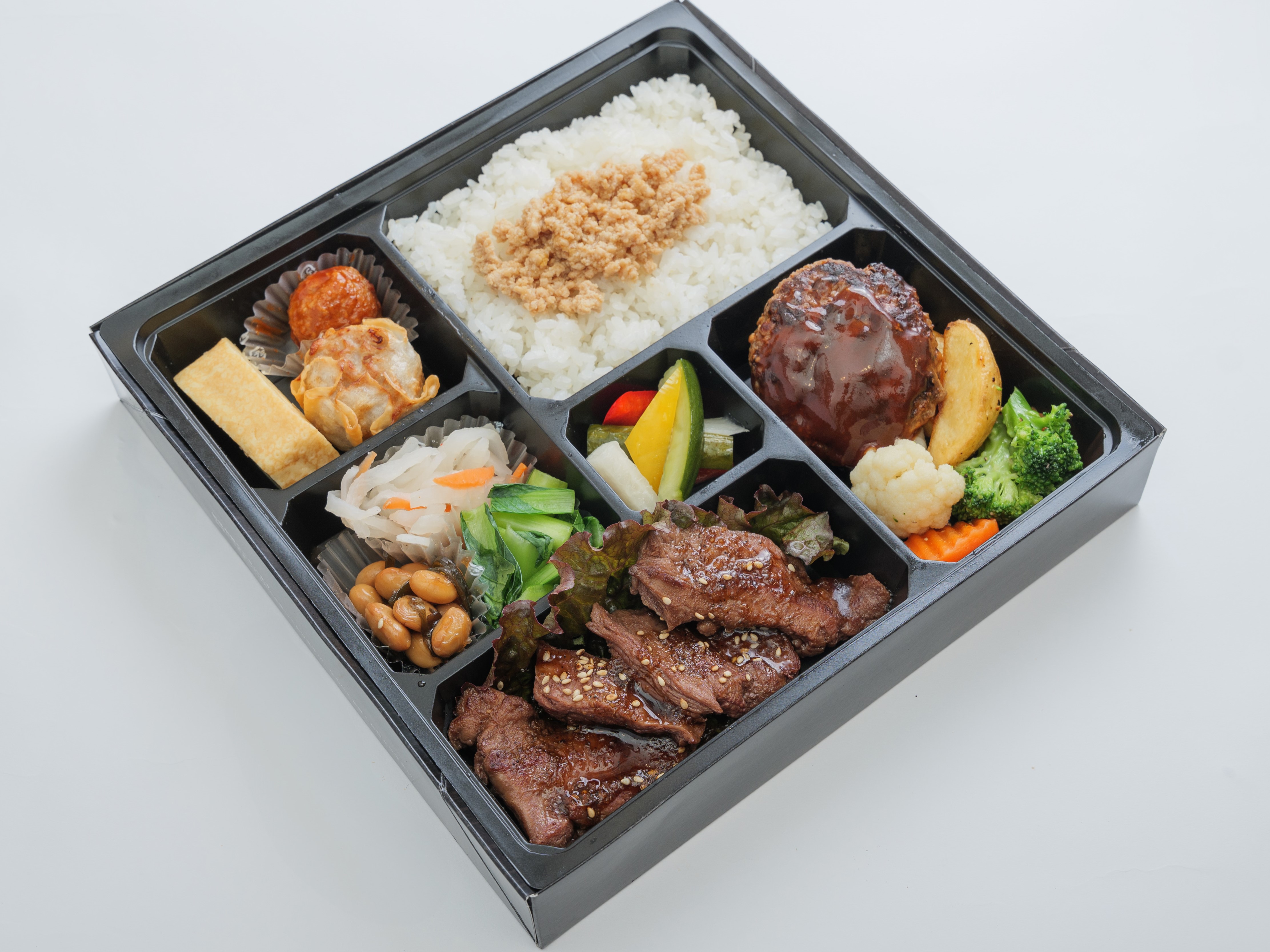 ハラミステーキ＆牛タンハンバーグ弁当
