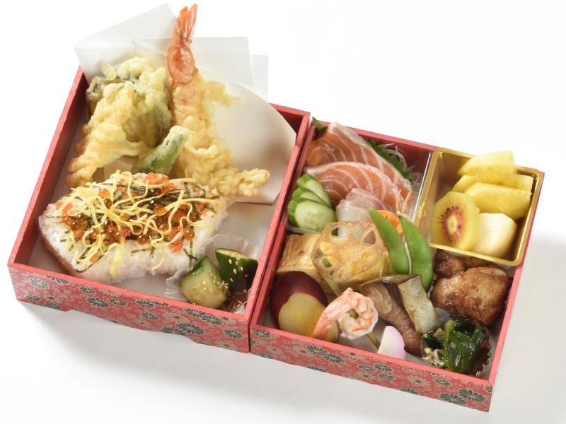 寿司・天麩羅2段重