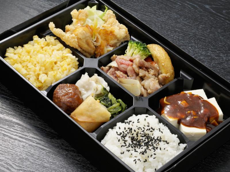 和牛焼肉・四川風麻婆豆腐・油淋鶏の中華御膳