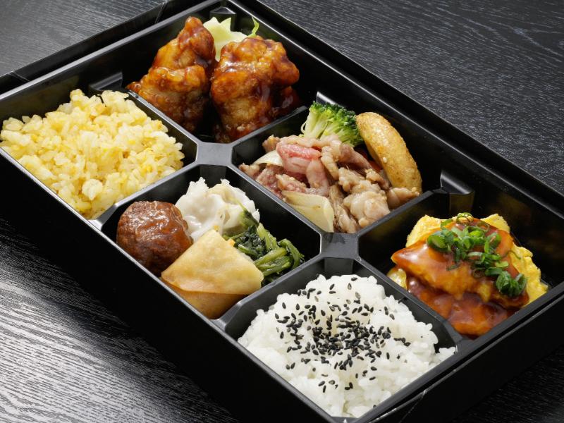 和牛焼肉・黒酢鶏・カニ玉の中華御膳