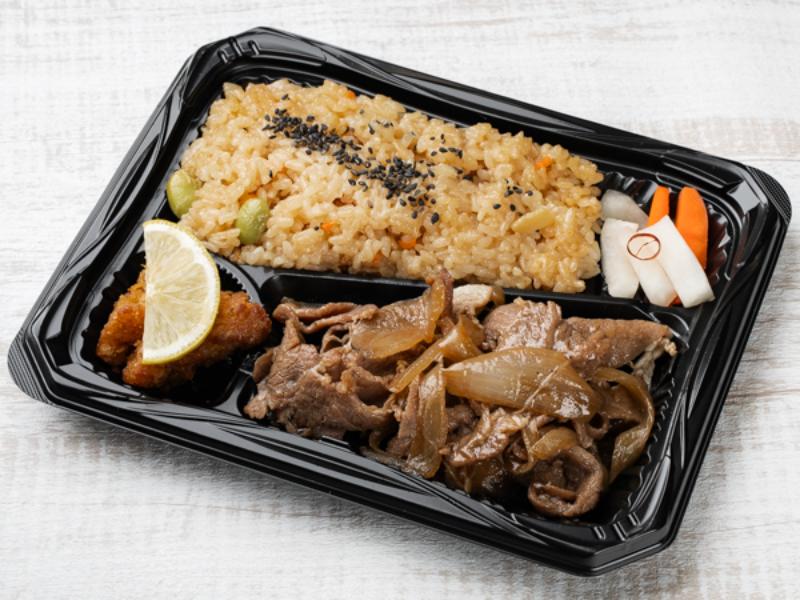 【おこわ弁当】特製生姜焼き