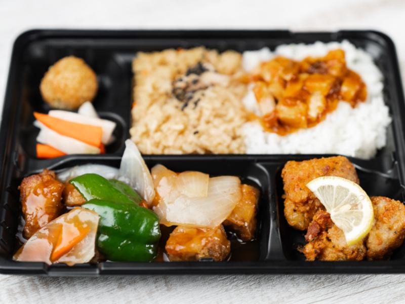 【ご飯2種】白身魚の甘酢和え