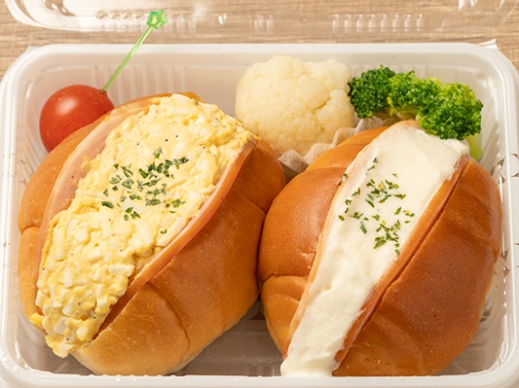 ハムポテサラ＆ハム玉子ロールサンド