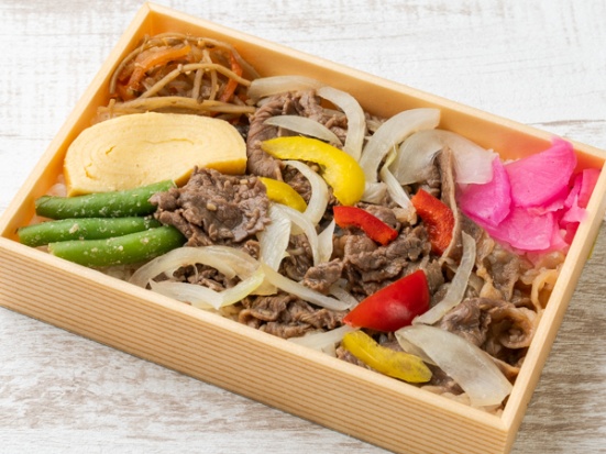 牛焼肉と４種の総菜弁当
