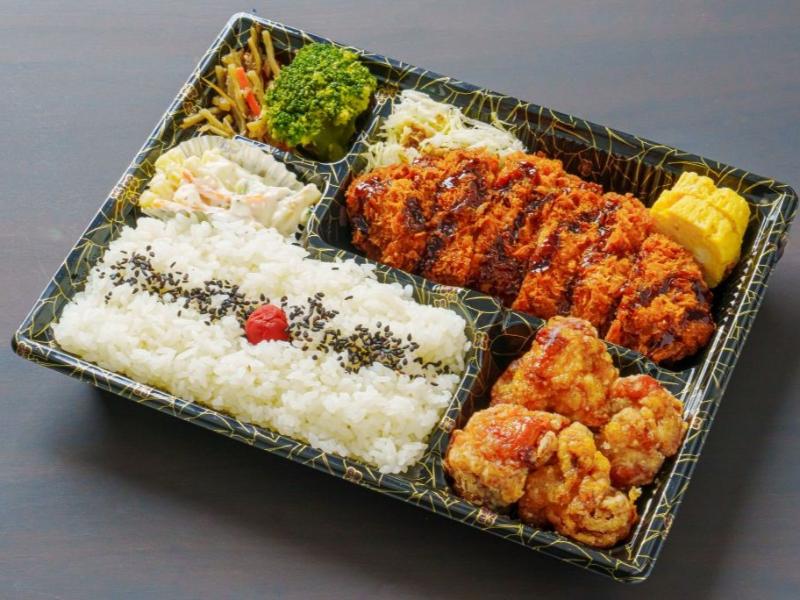 唐揚げとんかつ弁当