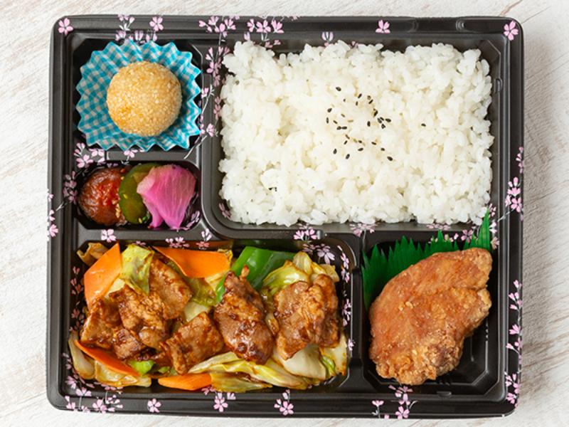 回鍋肉＆友部名物唐揚げ弁当