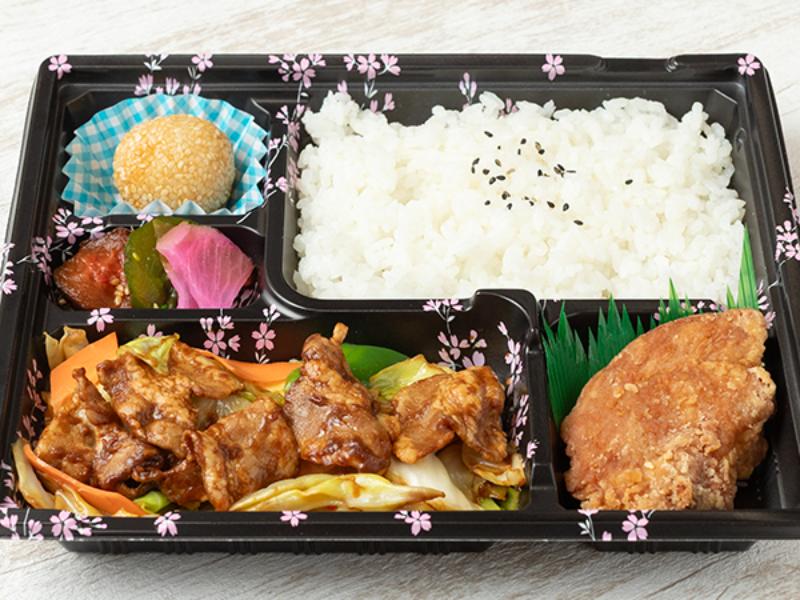 回鍋肉＆友部名物唐揚げ弁当