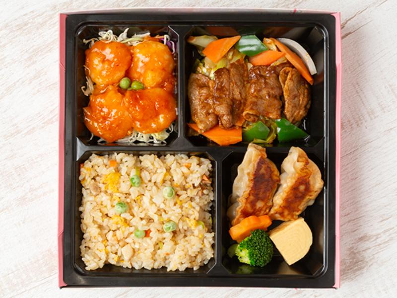 回鍋肉＆エビチリの豪華弁当