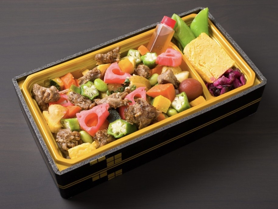 ゴロゴロ牛タンと彩野菜のチラシ弁当
