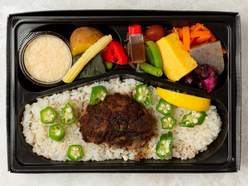 神田タンだけの名物!!トロロで食べる100%牛タンバーグ弁当 1620円|【お弁当デリ】お弁当のデリバリー