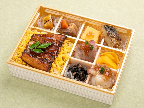 【日本鰻】ミニうな丼と神戸牛手毬寿司膳