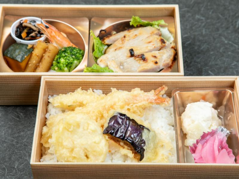 天重と豚の西京味噌焼き御膳