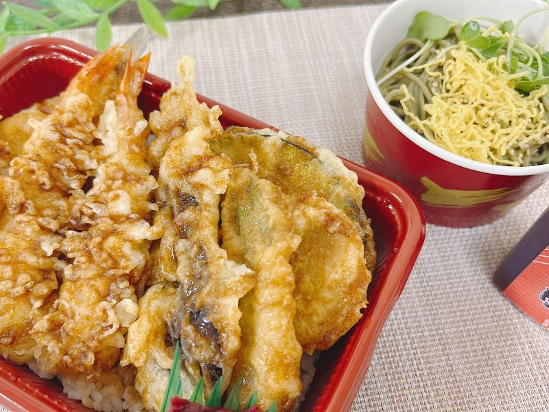 【5月～9月限定】演舞場の天重とちょい茶そば弁当