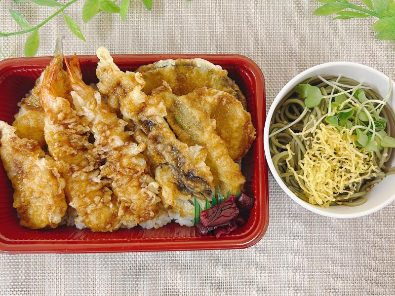 【5月～9月限定】演舞場の天重とちょい茶そば弁当