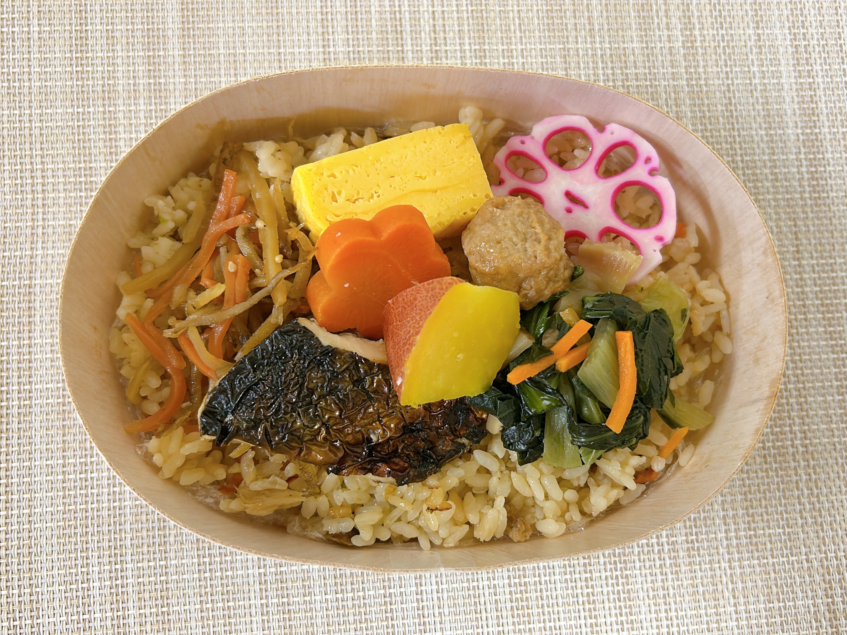 演舞場のミニわっぱ幕の内