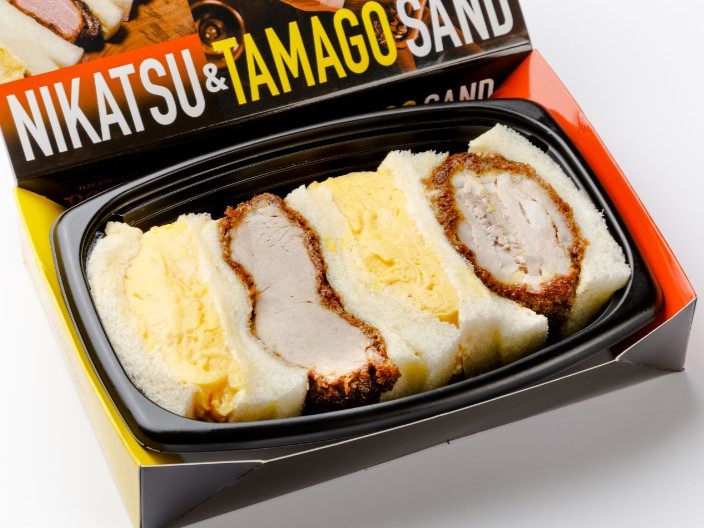 【500mlペット茶付き】プレミアムセット・煮かつロース＆ヒレ＆玉子サンド(4ピース)