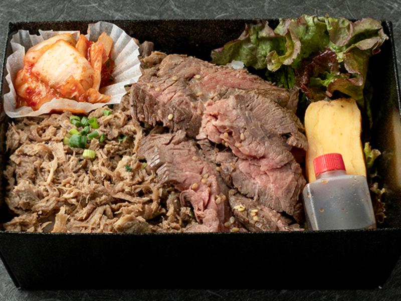 特選牛焼肉と和牛しぐれ煮重