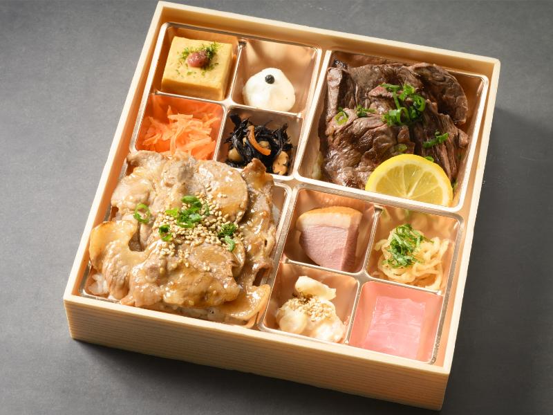 牛サガリステーキと豚丼の味わい御膳