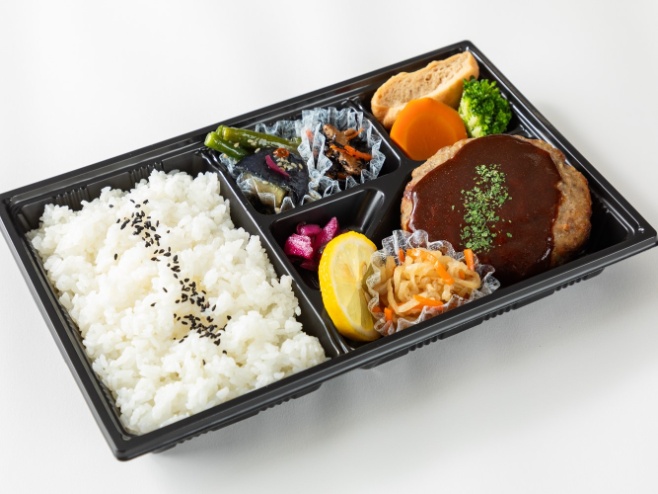 牛肉100％ハンバーグのデミグラス弁当