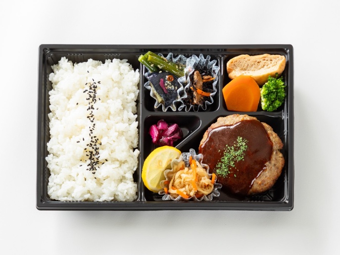 牛肉100％ハンバーグのデミグラス弁当
