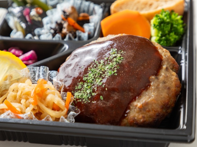 牛肉100％ハンバーグのデミグラス弁当
